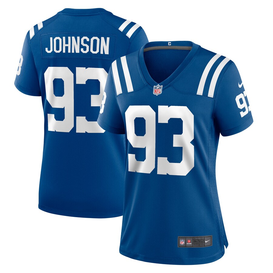 Women's Indianapolis Colts Eric Johnson Nike Royal Player Game Jersey - Jersey