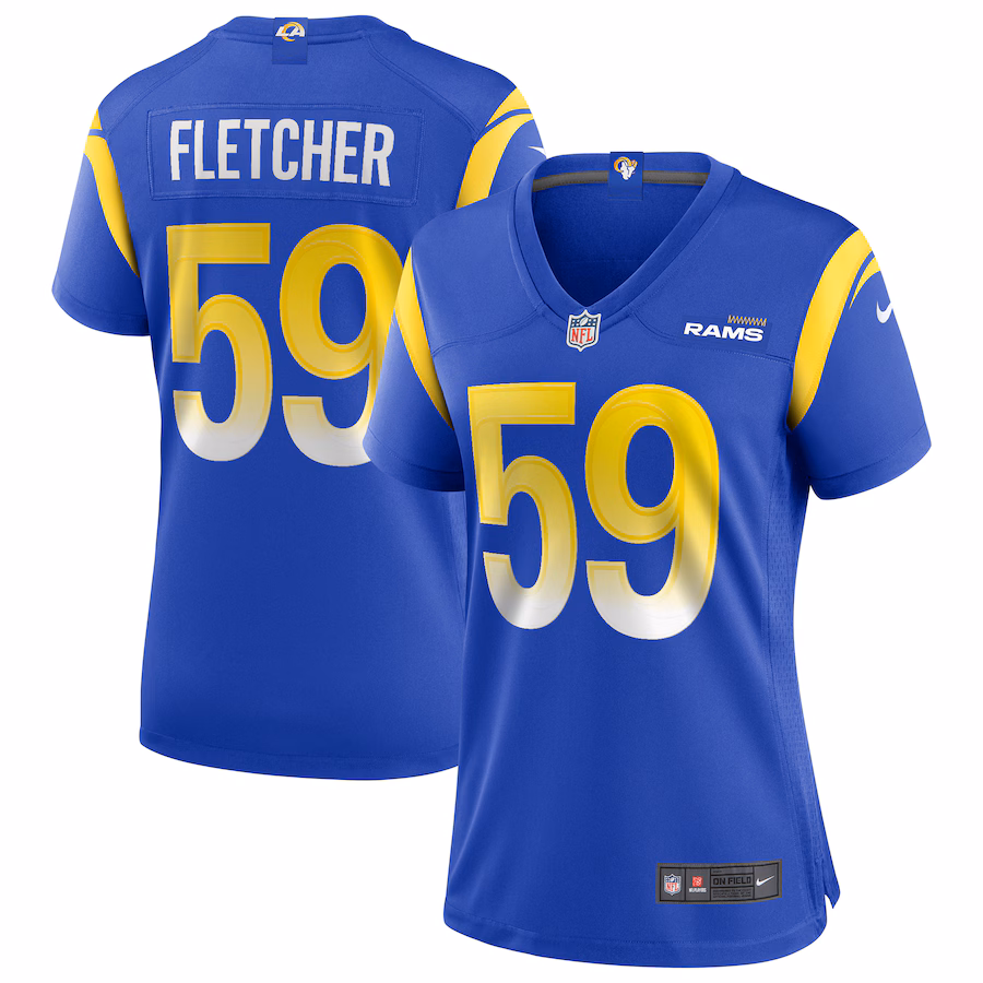 Women's Los Angeles Rams London Fletcher Nike Royal Game Retired Player Jersey - Jersey