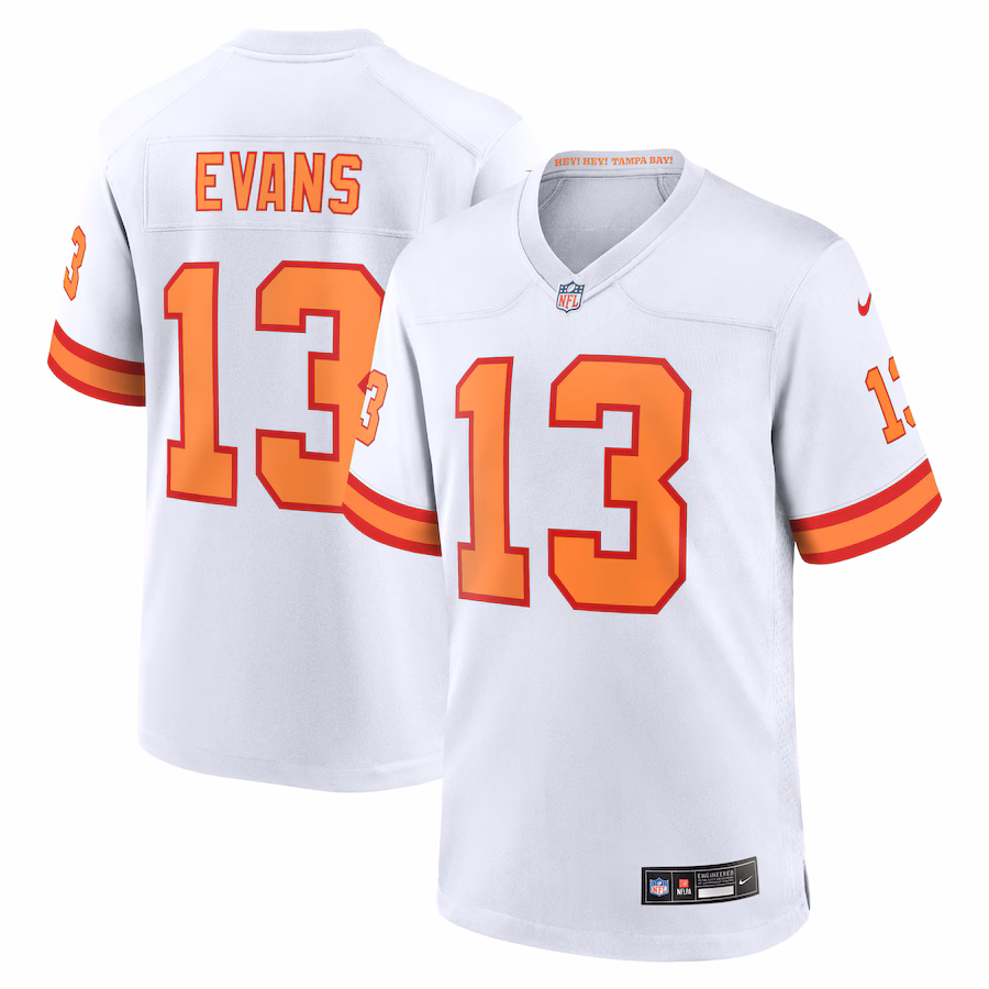 Men's '76 Tampa Bay Buccaneers Mike Evans Nike White Game Jersey - Jersey