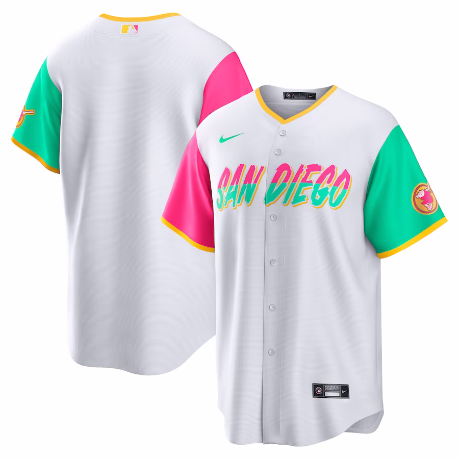 Men's San Diego Padres Nike White City Connect Replica Team Jersey - Jersey