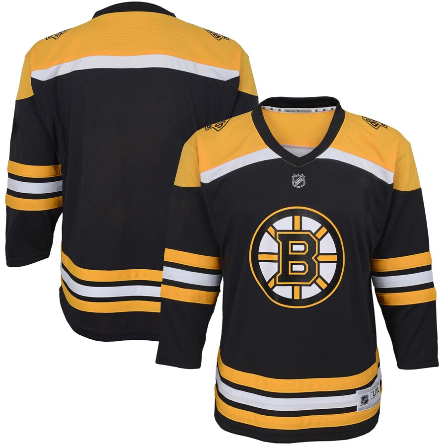 Youth Boston Bruins Black Home Replica Blank Jersey - Jersey