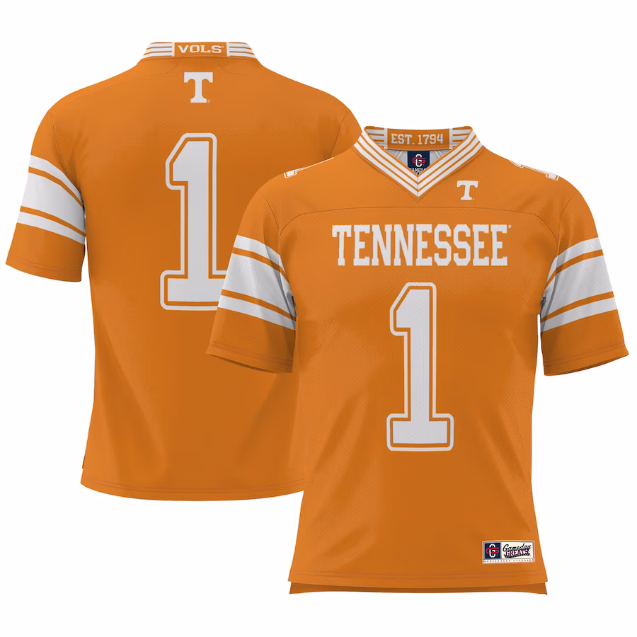 #1 Tennessee Volunteers GameDay Greats Youth Football Jersey - Tennessee Orange - Jersey