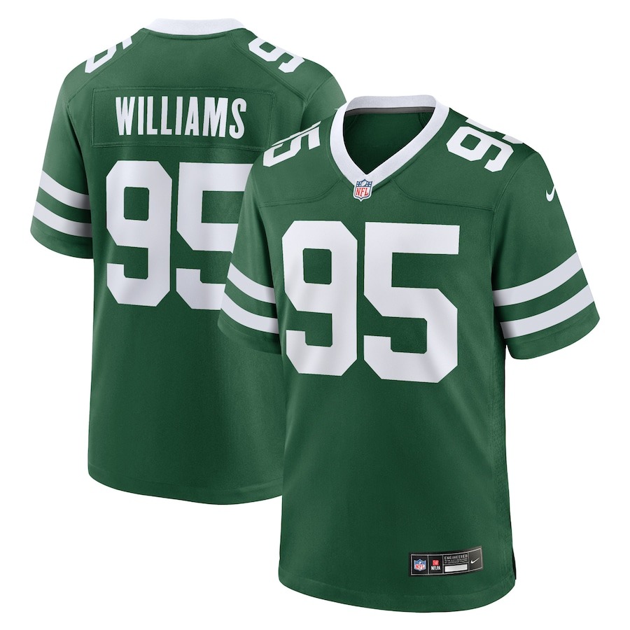 Men's New York Jets Quinnen Williams Nike Legacy Green Game Jersey - Jersey