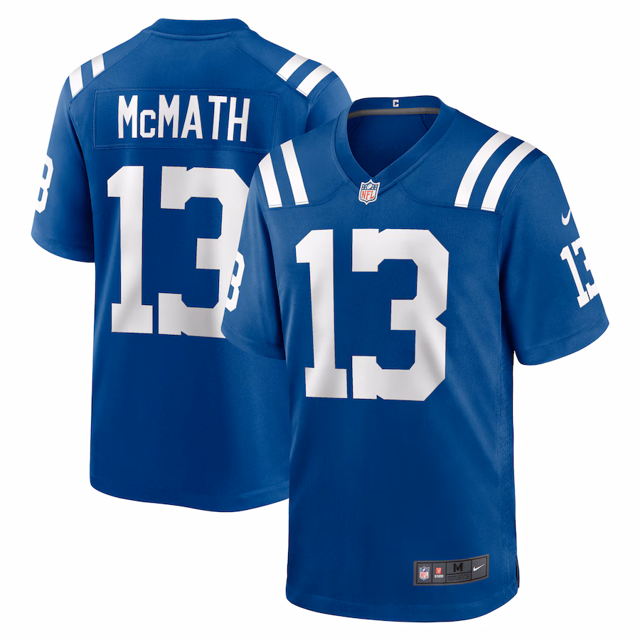Men's Indianapolis Colts Racey McMath Nike  Royal Team Game Jersey - Jersey
