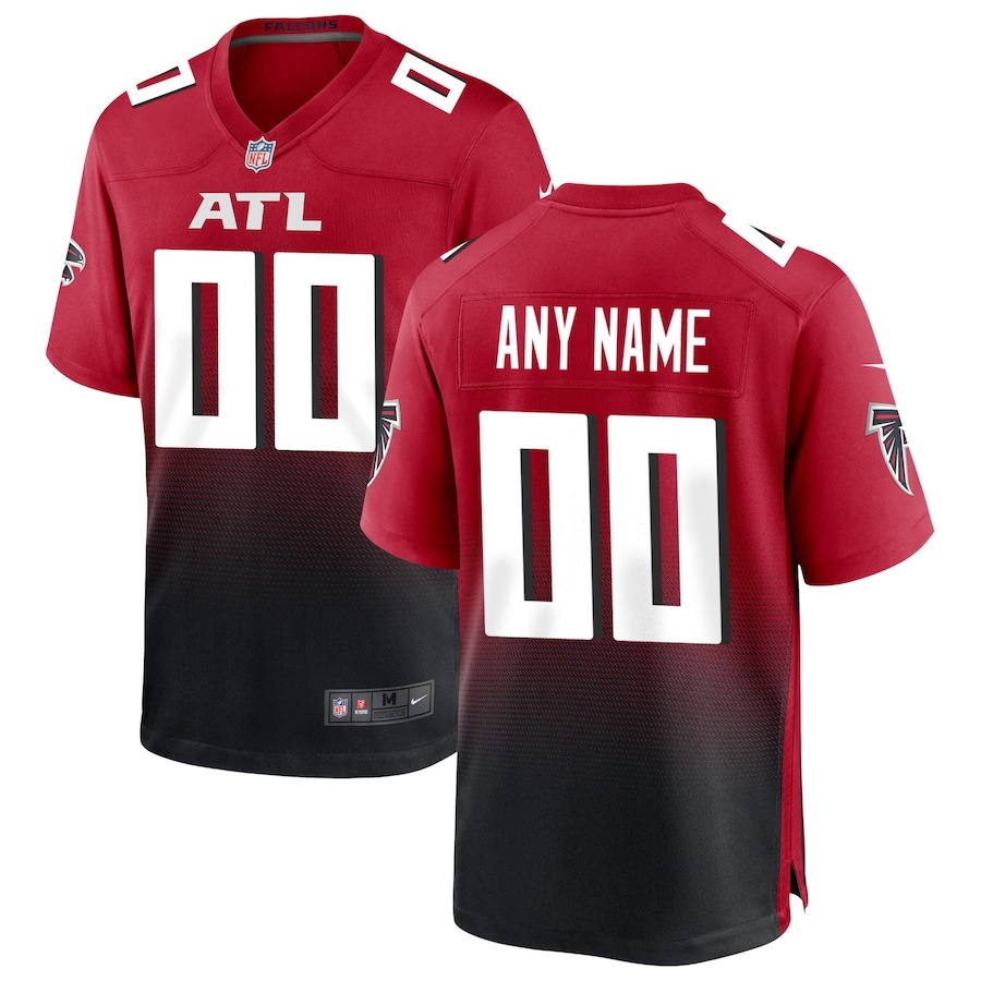 Men's Atlanta Falcons Nike Red Alternate Custom Game Jersey - Jersey