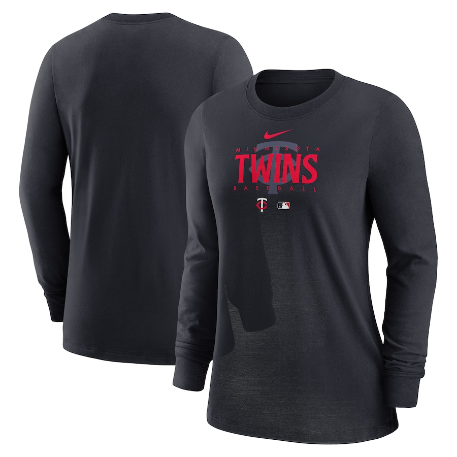 Women's Minnesota Twins Nike Authentic Collection Legend Performance Long Sleeve T-Shirt - Jersey