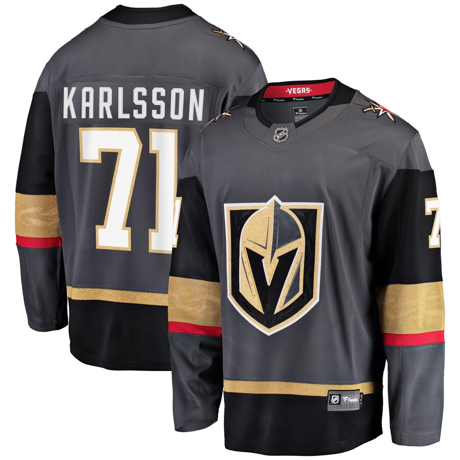 Men's Vegas Golden Knights William Karlsson Fanatics Branded Gray Alternate Premier Breakaway Player Jersey - Jersey