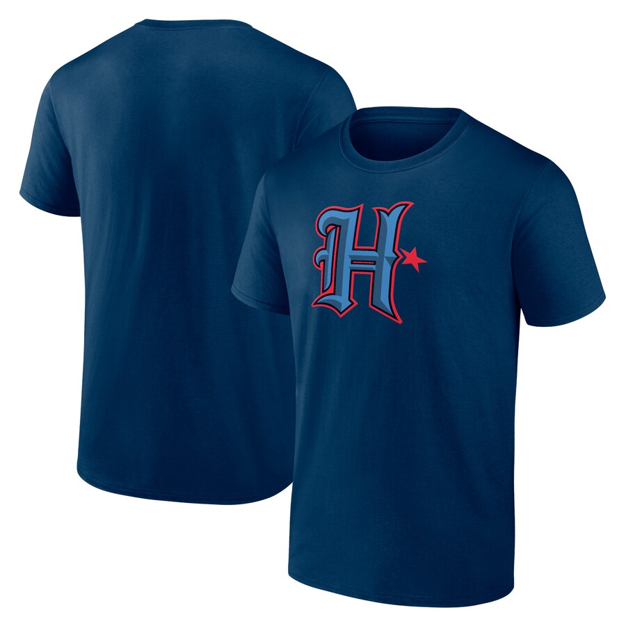 Men's Houston Texans Navy Secondary Logo Lightweight T-Shirt - Jersey