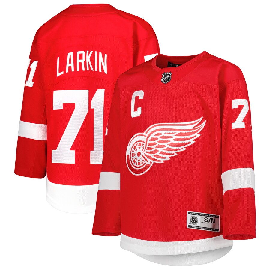 Youth Detroit Red Wings Dylan Larkin Red Home Premier Player Jersey - Jersey