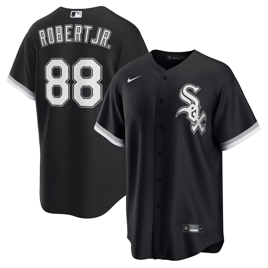 Men's Chicago White Sox Luis Robert Jr. Nike Black Alternate 2 Replica Jersey - Jersey