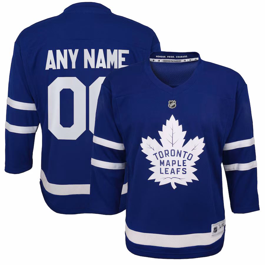 Youth Toronto Maple Leafs Blue Home Replica Custom Jersey - Jersey
