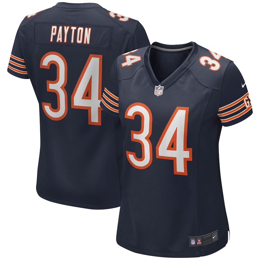 Women's Chicago Bears Walter Payton Nike Navy Game Retired Player Jersey - Jersey