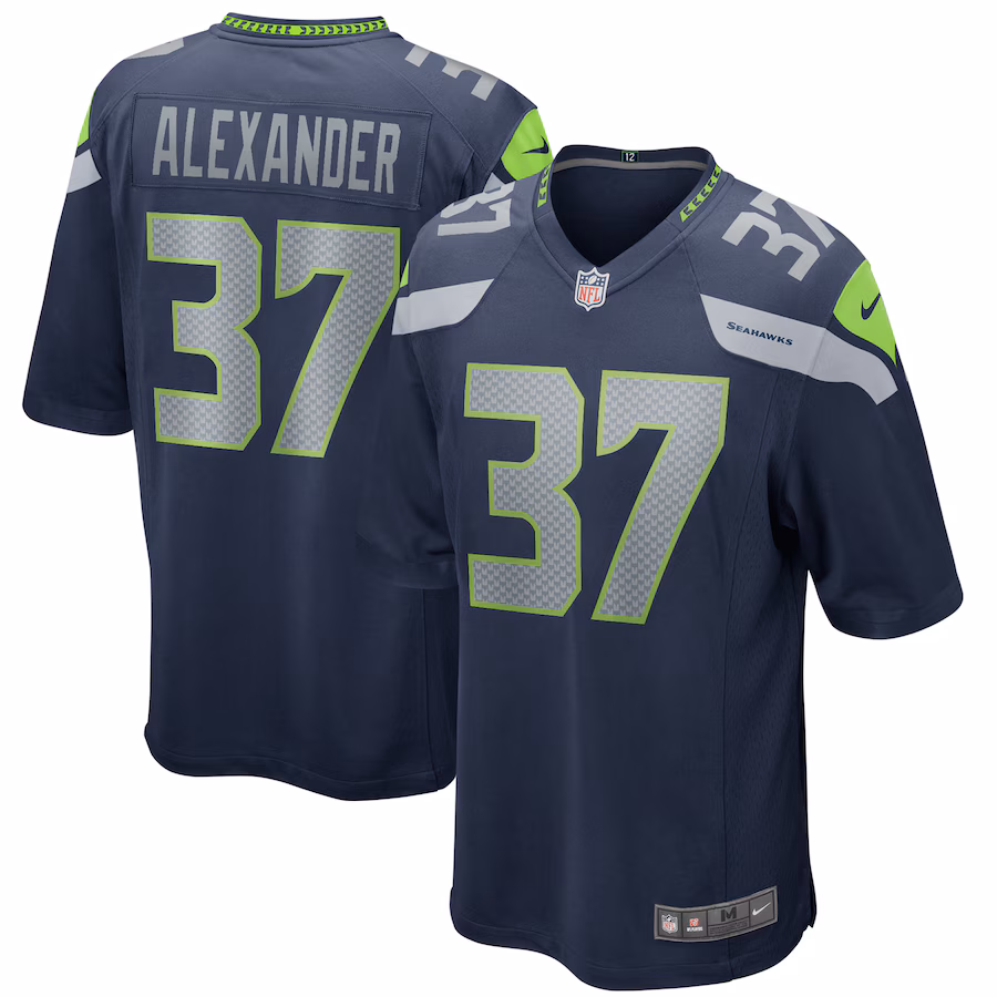 Men's Seattle Seahawks Shaun Alexander Nike College Navy Game Retired Player Jersey - Jersey