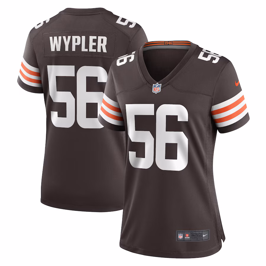 Women's Cleveland Browns Luke Wypler Nike  Brown Team Game Jersey - Jersey