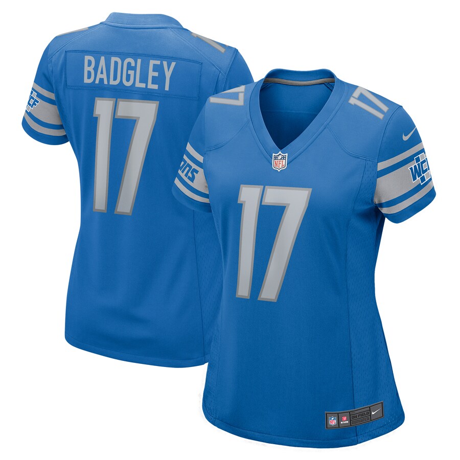 Women's Detroit Lions Michael Badgley Nike Blue Home Game Player Jersey - Jersey