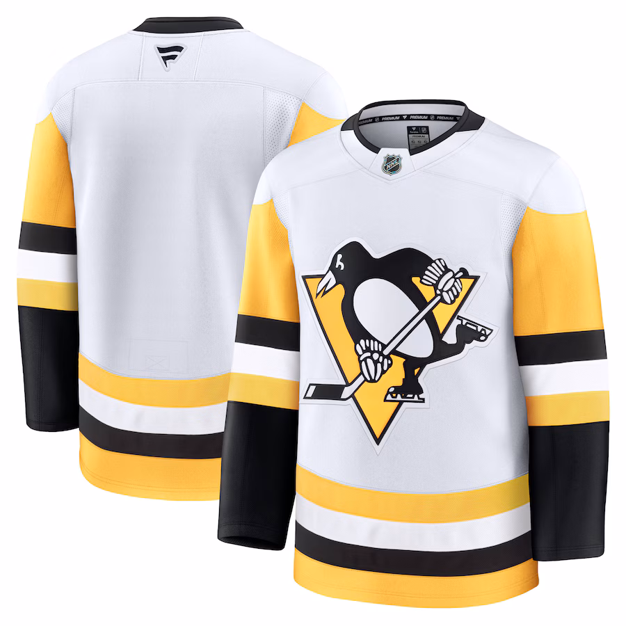 Men's Pittsburgh Penguins Fanatics White Away Premium Jersey - Jersey