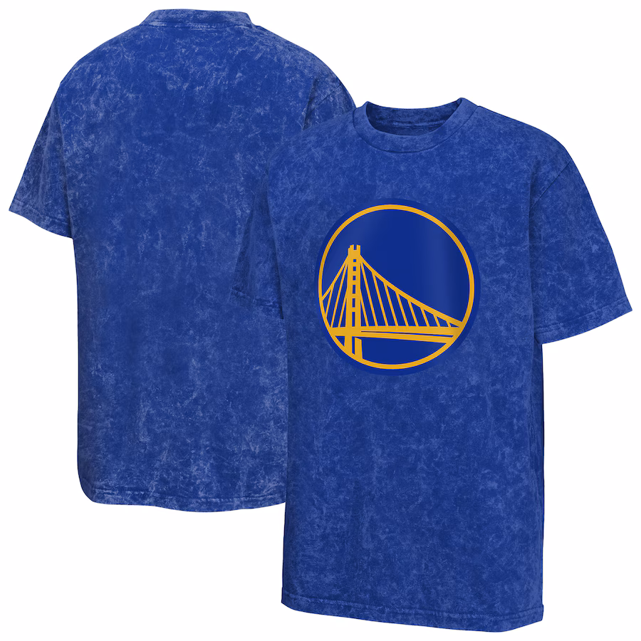 Youth Golden State Warriors  Royal Rugged Defense T-Shirt - Jersey