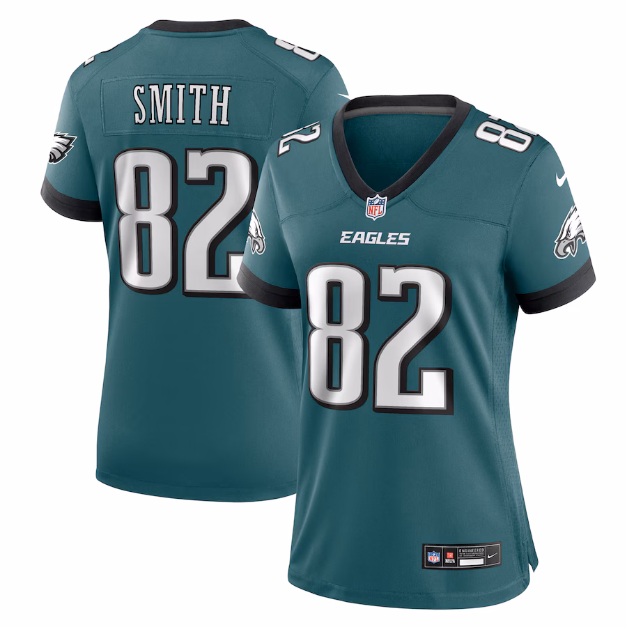Women's Philadelphia Eagles Ainias Smith Nike Midnight Green Team Game Jersey - Jersey