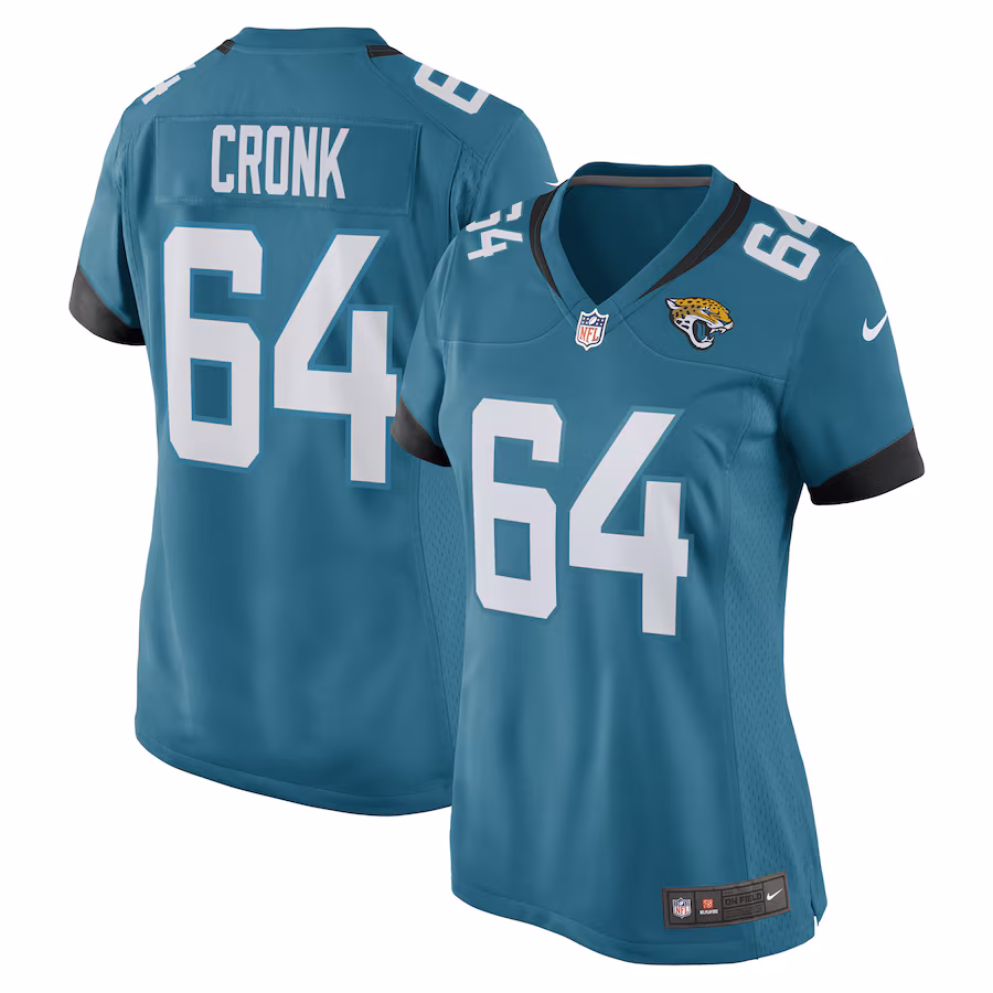 Women's Jacksonville Jaguars Coy Cronk Nike Teal Game Player Jersey - Jersey