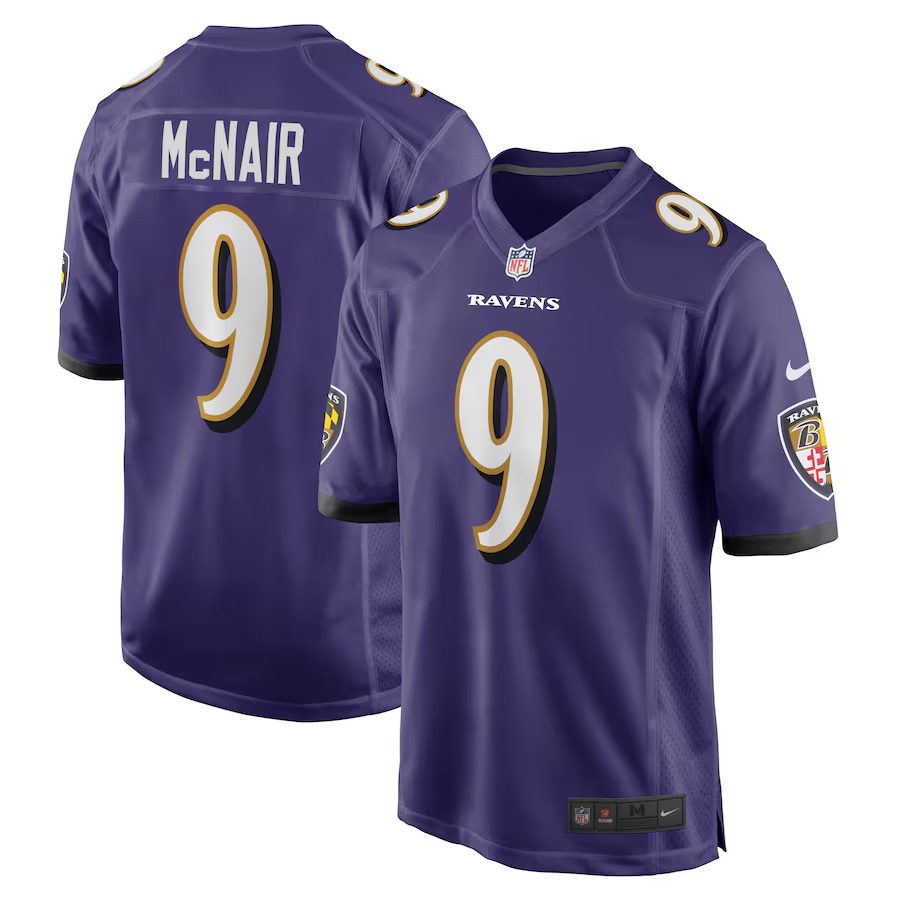 Men's Baltimore Ravens Steve McNair Nike Purple Game Retired Player Jersey - Jersey