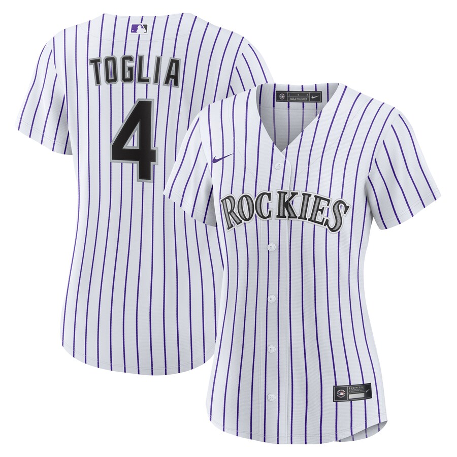 Women's Colorado Rockies Michael Toglia Nike White Home Replica Jersey - Jersey