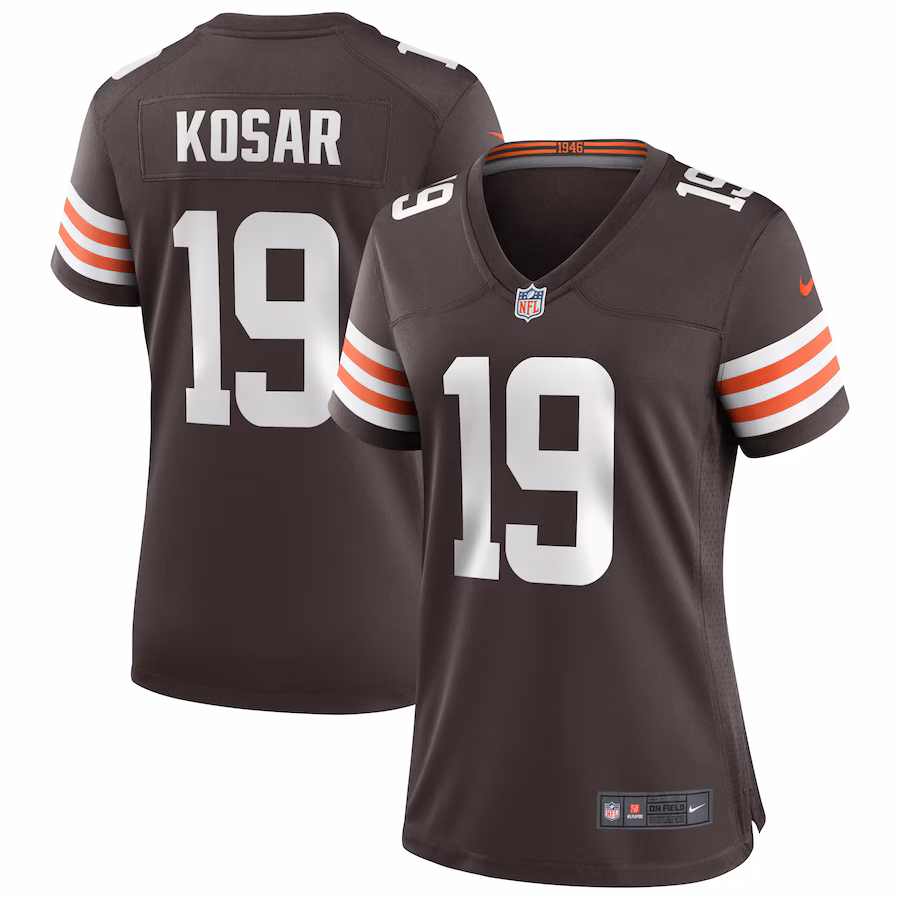 Women's Cleveland Browns Bernie Kosar Nike Brown Game Retired Player Jersey - Jersey