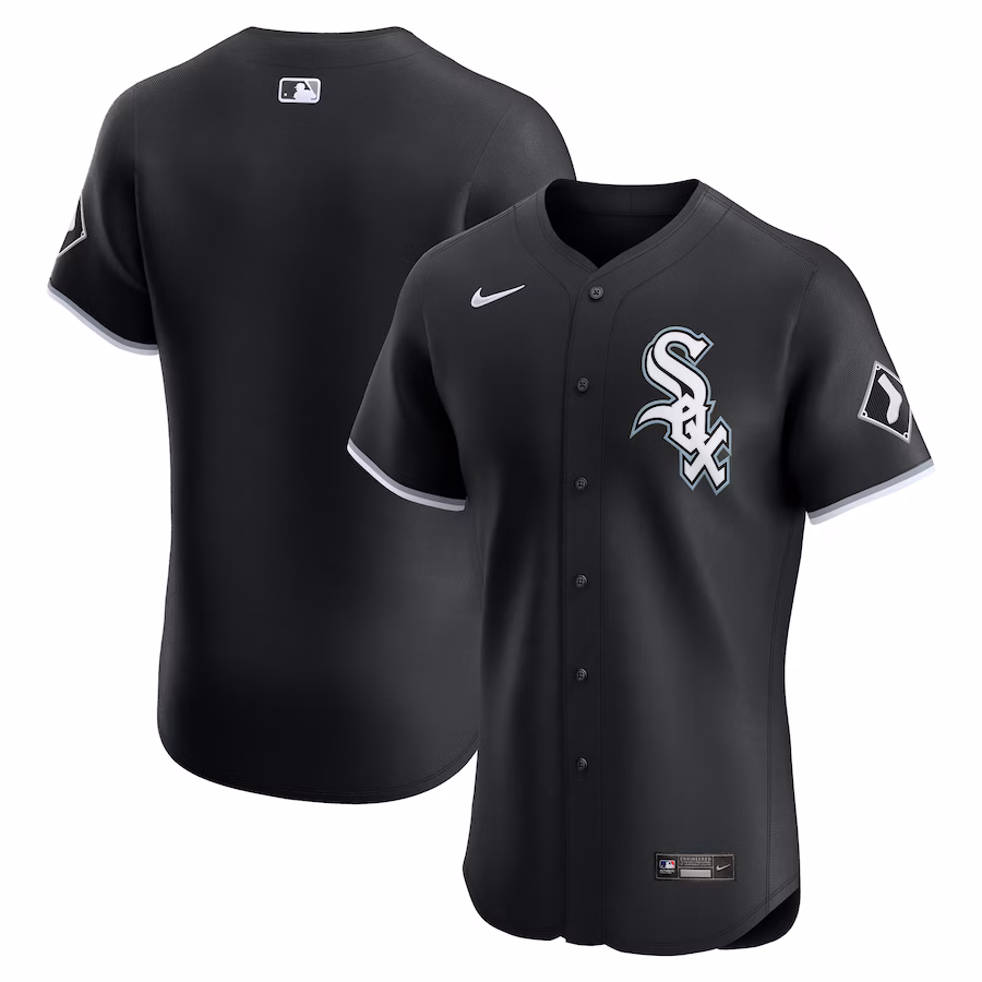 Men's Chicago White Sox Nike Black Alternate Vapor Premier Elite Patch Jersey - Jersey