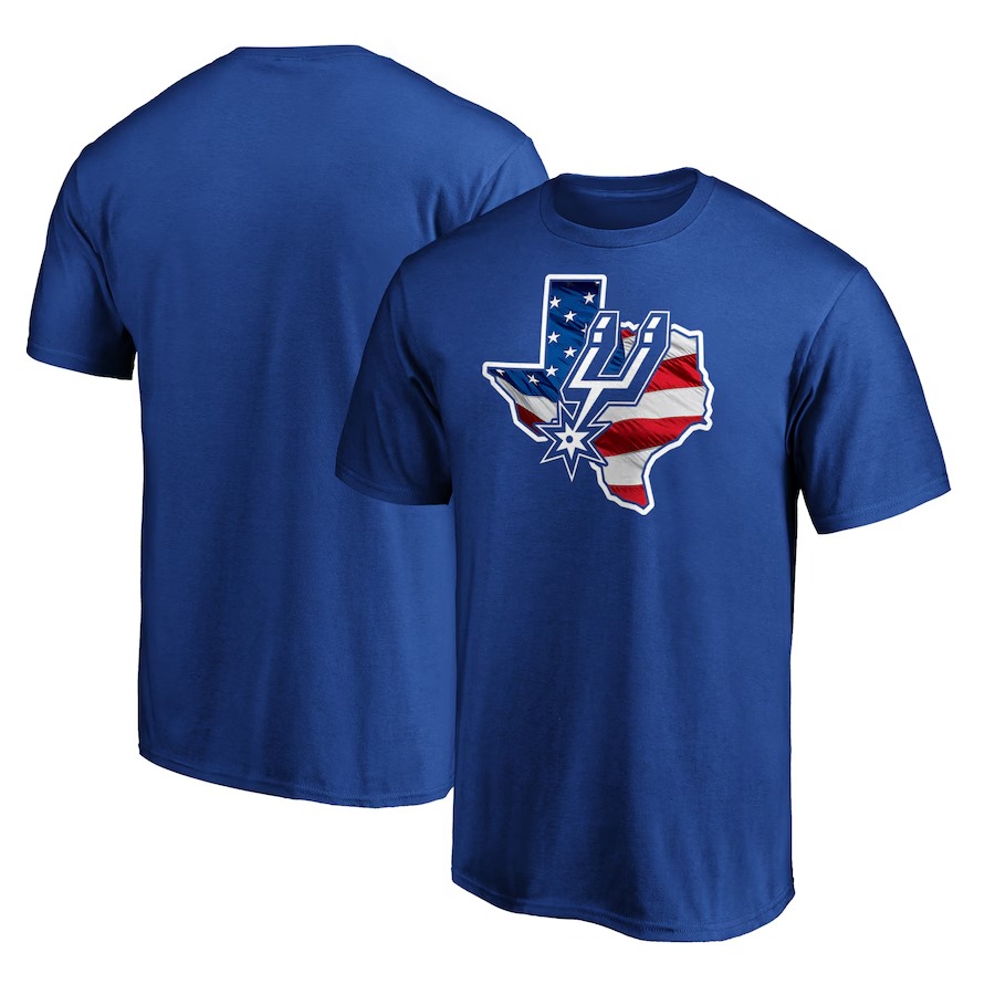 Men's San Antonio Spurs Royal Banner State T-Shirt - Jersey