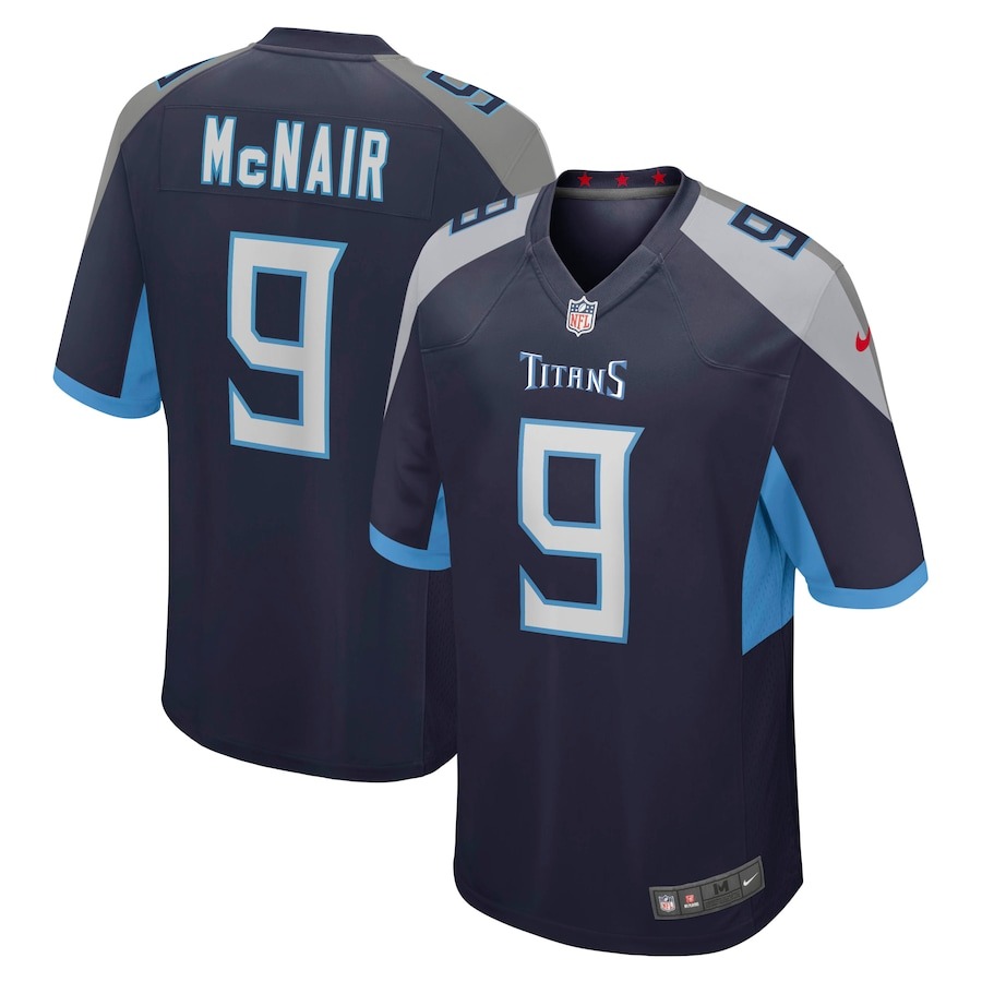 Men's Tennessee Titans Steve McNair Nike Navy Game Retired Player Jersey - Jersey