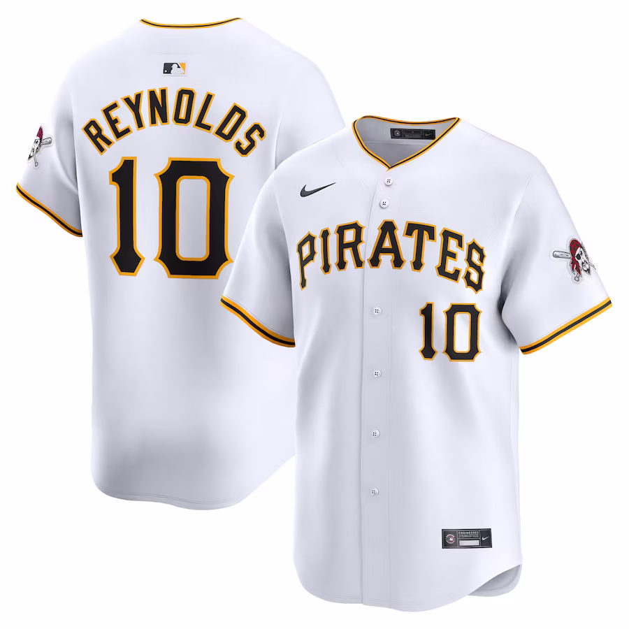 Men's Pittsburgh Pirates Bryan Reynolds Nike White Home Limited Player Jersey - Jersey
