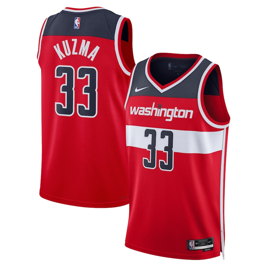 Unisex Washington Wizards Kyle Kuzma Nike Red Swingman Jersey - Icon Edition - Jersey