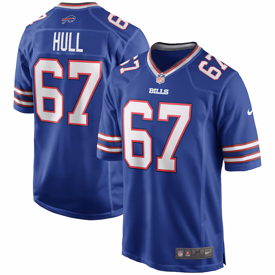 Men's Buffalo Bills Kent Hull Nike Royal Game Retired Player Jersey - Jersey