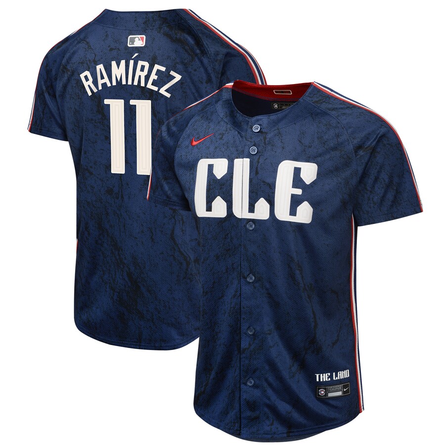 Youth Cleveland Guardians Jose Ramirez Nike Navy 2024 City Connect Limited Jersey - Jersey