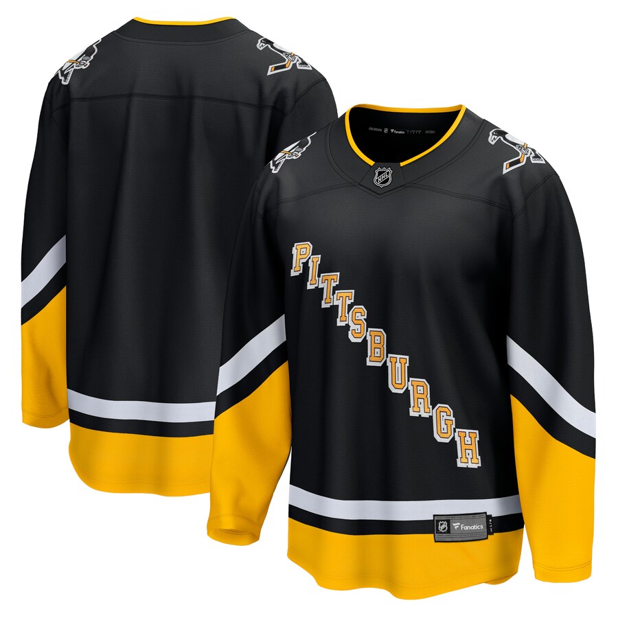 Men's Pittsburgh Penguins Fanatics Branded Black 2021/22 Alternate Premier Breakaway Jersey - Jersey