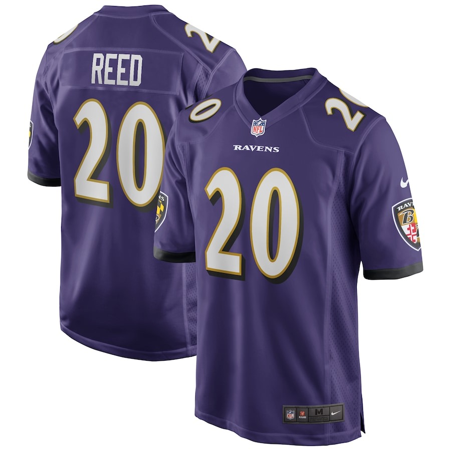 Men's Baltimore Ravens Ed Reed Nike Purple Game Retired Player Jersey - Jersey