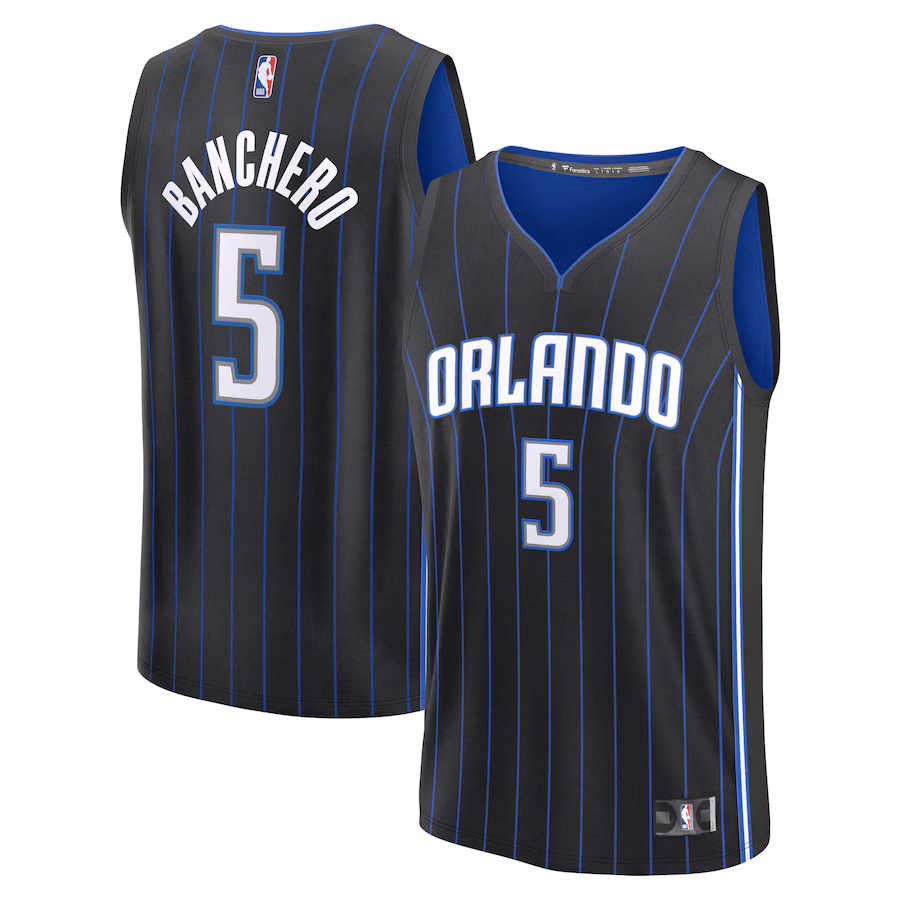 Youth Orlando Magic Paolo Banchero Fanatics Black Fast Break Replica Player Jersey - Icon Edition - Jersey