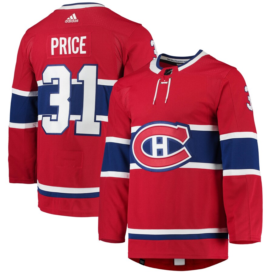 Men's Montreal Canadiens Carey Price adidas Red Home Primegreen Authentic Pro Player Jersey - Jersey