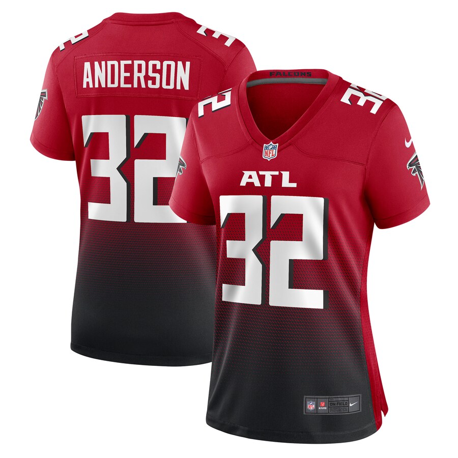 Women's Atlanta Falcons Jamal Anderson Nike Red Retired Game Jersey - Jersey