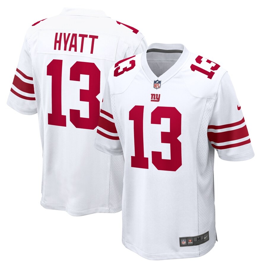 Men's New York Giants Jalin Hyatt Nike  White  Game Jersey - Jersey