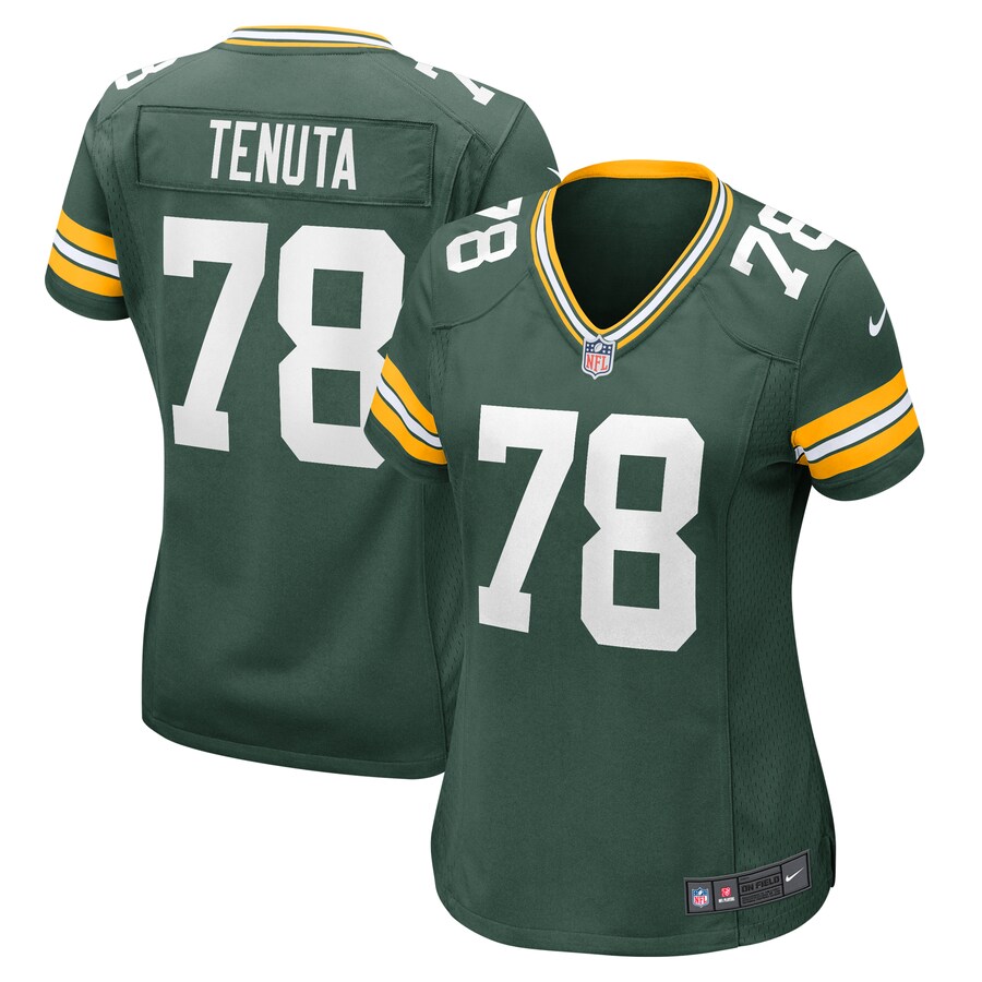 Women's Green Bay Packers Luke Tenuta Nike Green Home Game Player Jersey - Jersey