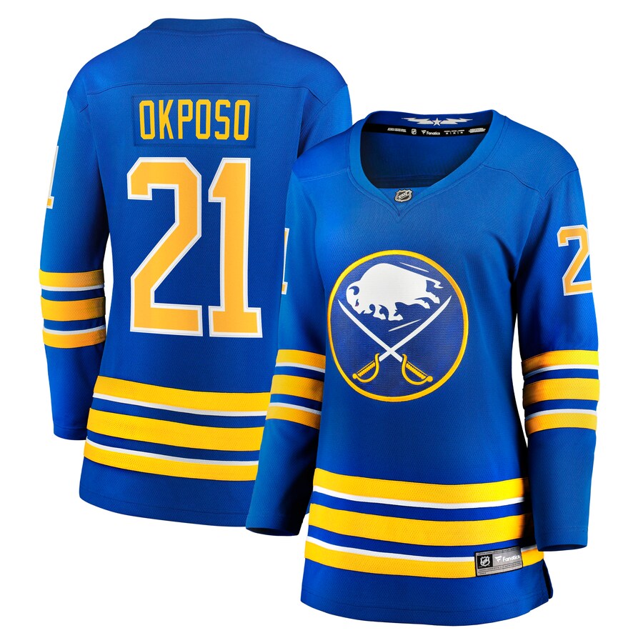 Women's Buffalo Sabres Kyle Okposo Fanatics Branded Royal Home Breakaway Jersey - Jersey