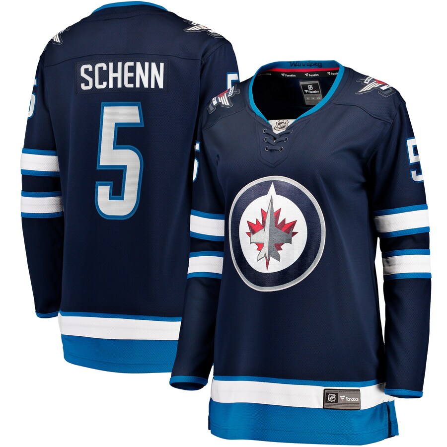 Women's Winnipeg Jets Luke Schenn Fanatics Navy Home Breakaway Player Jersey - Jersey