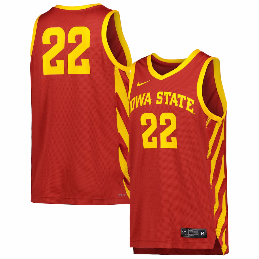 Iowa State Cyclones Nike Replica Basketball Jersey - Cardinal - Jersey