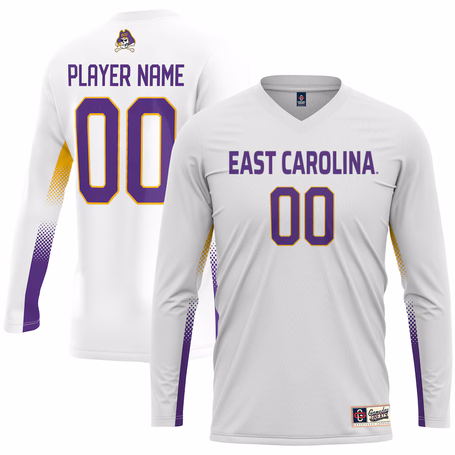 ECU Pirates GameDay Greats Unisex NIL Lightweight Volleyball Jersey - White - Jersey