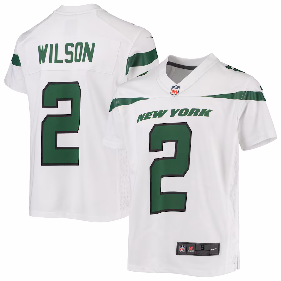 Youth New York Jets Zach Wilson Nike White Game Jersey - Jersey