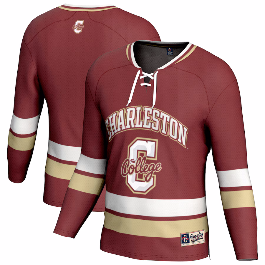 Youth GameDay Greats Maroon Charleston Cougars Spirit Hockey Jersey - Jersey