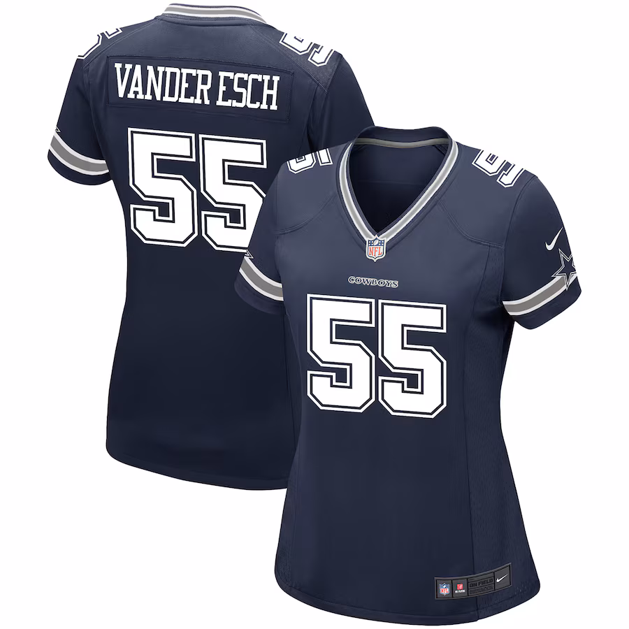 Women's Dallas Cowboys Leighton Vander Esch Nike Navy Game Player Jersey - Jersey