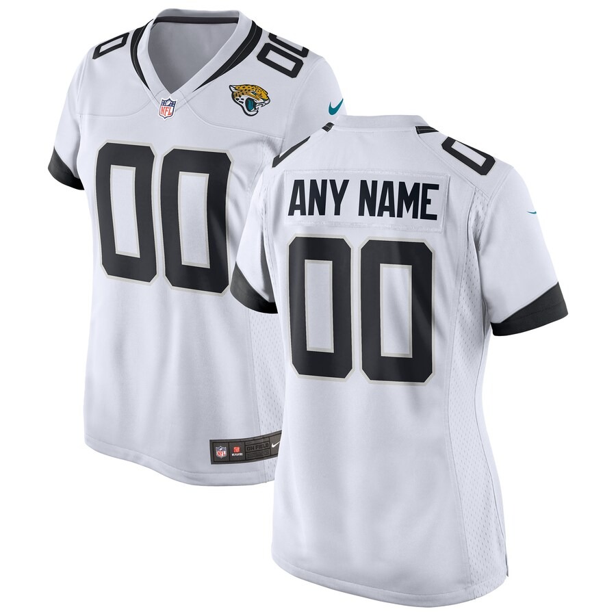 Women's Nike White Jacksonville Jaguars Custom Game Jersey - Jersey