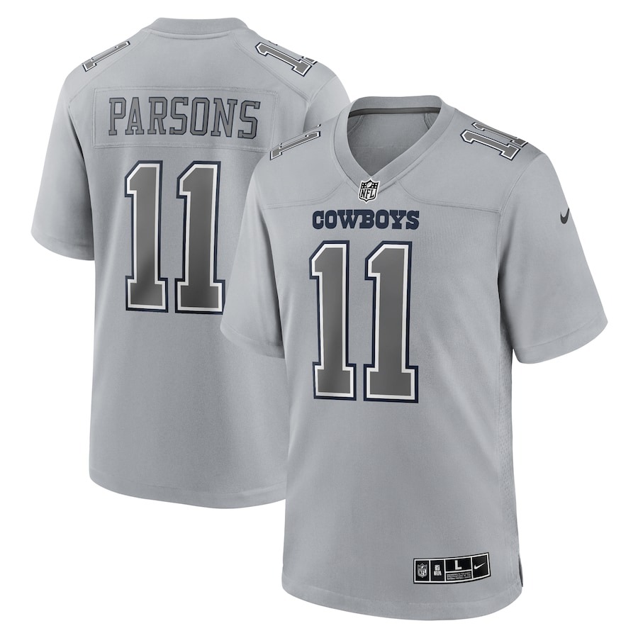 Men's Dallas Cowboys Micah Parsons Nike Gray Atmosphere Fashion Game Jersey - Jersey