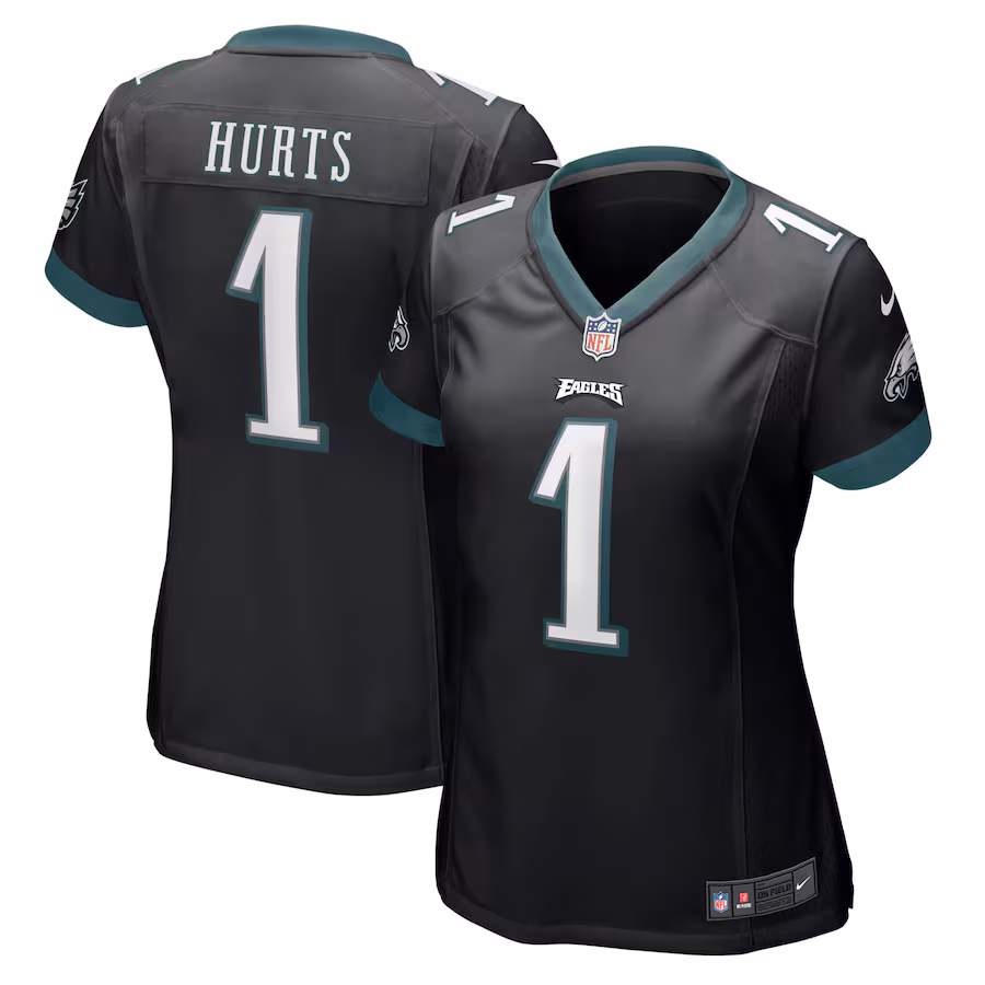 Women's Philadelphia Eagles Jalen Hurts Nike Black Game Jersey - Jersey
